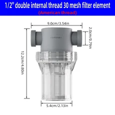 NPT 스레드 304 스틸 필터 스크린 80 메쉬 프리 1/2 인치 수 파이프, 03 NPT F 0.5in 30 mesh