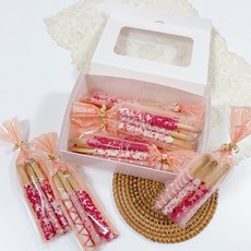 핑크 빼빼로 만들기세트 빼빼로데이 막대과자 초코스틱 선물 올인원 세트 DIY 아이스박스포함 하나베이킹푸드, 핑크 빼빼로 만들기DIY, 1개