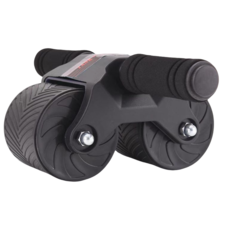 가정용 무소음 ab슬라이드 남녀공용 ab 슬라이드 복근 운동기+무릎패드, 블랙