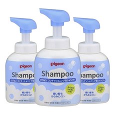Pigeon 컨디셔닝 폼 샴푸 비누향, 3개, 350ml