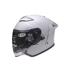EVO CA839 勁風 雙鏡造型帽 3/4罩 安全帽, 素色款_消水泥灰,2XL(63~64)