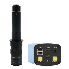 AF 자동 초점 측정 비디오 HDMI 현미경 카메라 1080P SONY IMX307 줌 C 산업용 교육 검사용 마운트 렌즈, With 300X Lens, 08 With 300X Lens