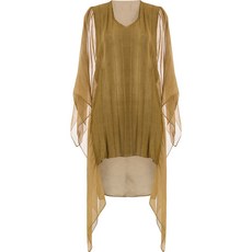 마스나다 시스루 패널 드레스