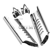 오토바이 포크 하부 레그 디플렉터 쉴드 가드 커버, 1개, 2. Chrome