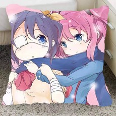 중2병도 사랑을 이야기하자 베개 작은 새 여섯 꽃 주변 베개 핸드메이드 카드 통 베개 학생 생일 선물, 21-양면 동일 이미지