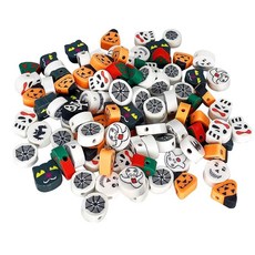 폴리머 클레이 비즈 헤이시 스페이서 비즈 용품 100개 할로윈-3, 할로윈-2