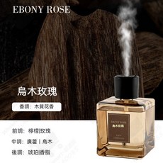 EBONY ROSE 烏木玫瑰 自動擴香空間魔瓶, 1個, 烏木玫瑰500ML-木質花香【簡裝】