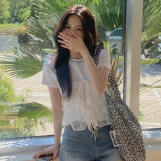 타니즈 여성용 크로넷 레이스 리본 뷔스티에