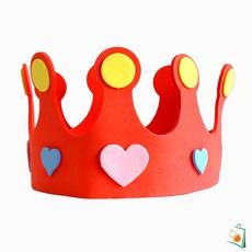 OS EVA 1500 왕관 빨강 파티햇 장난감왕관