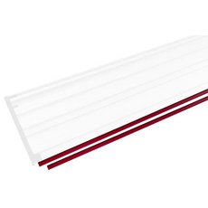 Milescraft 7208 1409 트랙 톱 가이드 및 1408 가이드 레일용 교체 가이드 스트립 - 고무 그립 백킹이 있는 69.9cm(27.5인치) 스플린터 가드 커팅 스