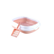마이펫두잇 고양이 편팡형 화장실 모래삽, 1개, 핑크