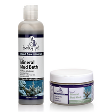 스마일리펫 사해 미네랄머드 바스 250g & 마스크 300g_저자극 천연보습 강아지 고양이 샴푸 머드팩 세트, 1개