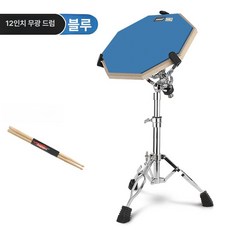 드럼 패드 고무 재즈 초보 타악기 입문용 방음, 10inch, 1개, 12inch 소음드럼 세트 드럼스틱 B