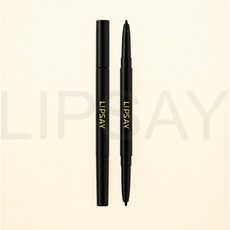 1+1 듀얼 오토 아이라이너 2개 검정 흑갈색 갈색 black brown black brown, 갈색
