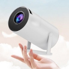 빔프로젝트 WIFI/블루투스 내장 안드로이드 FHD 빔 프로젝트 | 미니빔프로젝터 가정용 + 스피커 내장 대화면 영상감상 캠핑 영화관, (HDMI 케이블) 구입하지 마십시오