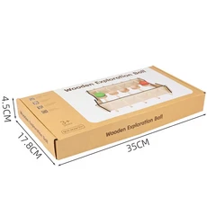 어린이 균형 훈련 게임 DIY 나무 회전 구슬 장난감 유치원 수제 활동 교육 크리스마스 선물, 01 full set