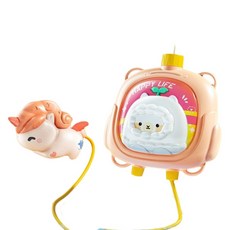 電動連發水槍 背包水槍 兒童玩具水槍 卡通造型水槍, 獨角獸款