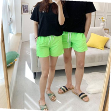 (이거찜)커플남녀공용 비비드비치 바지 팬츠 비치바지