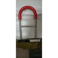 輔助起床家用床邊扶手 老人起身器 安全防摔 孕婦起床輔助器, 紅色把手45 無底座,均碼, 1個