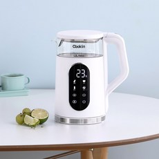 236310 전자식 스마트 이중유리 전기포트 1.7L, 쿠킨 전자식 스마트 이중유리 전기포트 1.7L