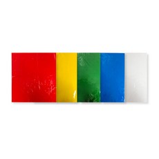 50개 빛과색 관찰 알록달록 만들기용 5색 셀로판지 대형 (275x250mm) 칼라비닐 공예용, 상세페이지참조, 상세페이지참조