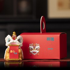 金榜題名逢考必過送中考高考考研學生加油開學畢業季禮品生日禮物, 1個, 瑞獅銜聯【逢考必過】+彩盒