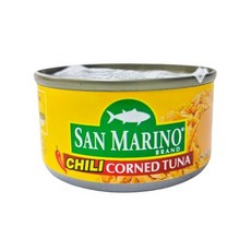 SAN MARINO 辣椒罐頭水煮鮪魚 85g, 1個