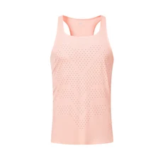 ZAXU 스포츠 퀵 드라이 조끼 경량 통기성 스퀘어 칼라 트랙 앤 필드 트레이닝 마라톤 무흔적 열 프레싱