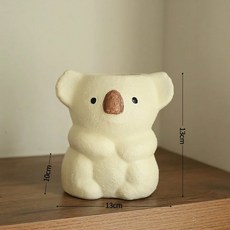 화병 송진 화분 미니 원예 데스크탑 장식 다육 분재, Beige vase L, 1개