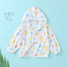 嬰童夏季薄款透氣純棉防曬服外套