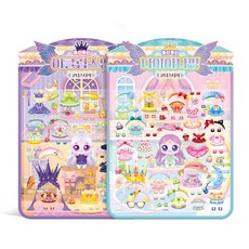 프린세스 캐치! 티니핑 폭신폭신 코디스티커 다이아나핑 이클립스핑 세트, 아이누리, 캐치 티니핑