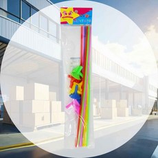 풍선 컵스틱 혼합10개입 풍선컵 꽂이 장식 막대기 풍선스틱 빨대