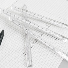 모쿠모쿠 20cm 삼각자 삼각형자