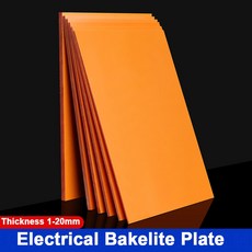 50 300mm 오렌지 레드 베이클라이트 판 절연 페놀 수지 시트 및 고온 저항 1mm 20mm, 100x100x1mm (1Pcs)