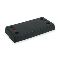 2MYR9 Dock Bumper Rubber HxDxW 12x3x24In