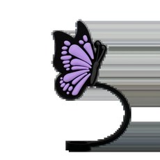 실리콘 밀짚 귀여운 보라색 나비 커버 캡 컵 고양이 모자, 1개, 9. 1828-02