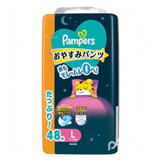 Pampers 幫寶適 夜用紙尿褲, L, 48片