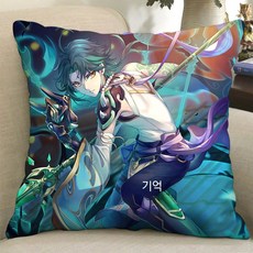 원신 샤오 봉제 인형 베개 골드록 인형 수호 야샤 장군 애니메이션/2D 베개, 6