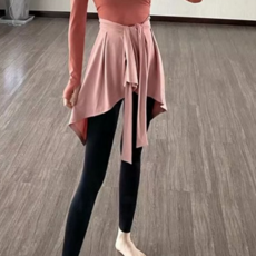 여성 레깅스 커버 스커트 밴딩 피트니스 트레이닝 스포츠 레깅스 스커트 데일리 체형커버 필라테스 디자인