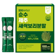 올바른습관 순수 제주 새싹보리 분말스틱 컬리케일, 100g, 1박스
