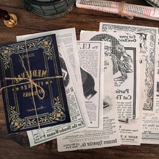 중세 고전책 페이퍼 10장 올드 빈티지 편지지 레트로 글쓰기, 상세페이지 참조, MEDIEVAL 07.의복그림, 상세페이지 참조
