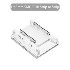 SMD/COB 용접없는 투명 Led 커넥터 WS2811 WS2812B WS2815 5050 RGBW RGBCCT 조명 용 2PIN 3PIN 4PIN 5PIN 6PIN, 8mm 2PIN SMD COB SS, 10Pcs