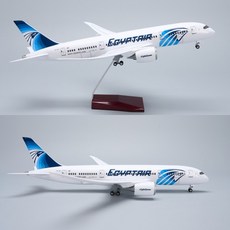 이집트항공 B787 비행기 항공기 모형 다이캐스트 1:130, 화이트(기본형 조명없음)