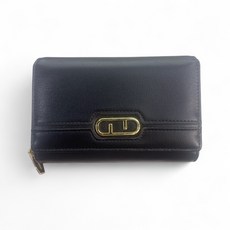 質感中夾鈔票女夾拉鏈零錢包女生中皮夾