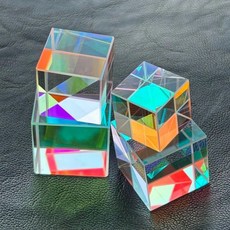 15/18/20/22mm RGB X큐브 프리즘 빔 분할기 크로스 디크로익 폴리헥사곤 피라미드 물리 교육 장식용 사진 렌즈(15mm 6면 프리즘), 15mm 6면 프리즘