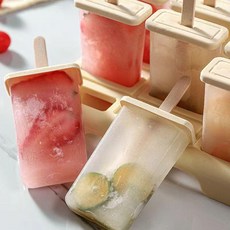 雪糕模具 家用雪糕模具 家用食品級多支裝做冰棍冰棒冰淇淋的磨具凍冰塊盒製冰盒, 1個, 配套雪糕木根 :50根, N/A