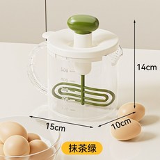 多巴胺按壓過濾打蛋器家用烘培半自動攪拌器新款多功能奶油打發器, 抹茶綠_1【按壓打蛋_自備濾嘴】, 1個
