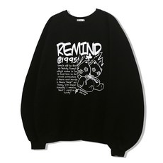 OCELOT C7 테디베어 오버핏 래글런 맨투맨 278581