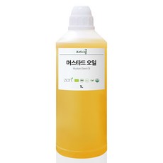 머스타드 오일 비정제 100ml 500ml 1L 머스타드씨, 1000ml(1L), 1개