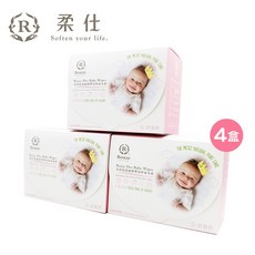 Roaze 柔仕 乾濕兩用布巾160片(單片攤開20X20CM)4入組, 1個, 4入